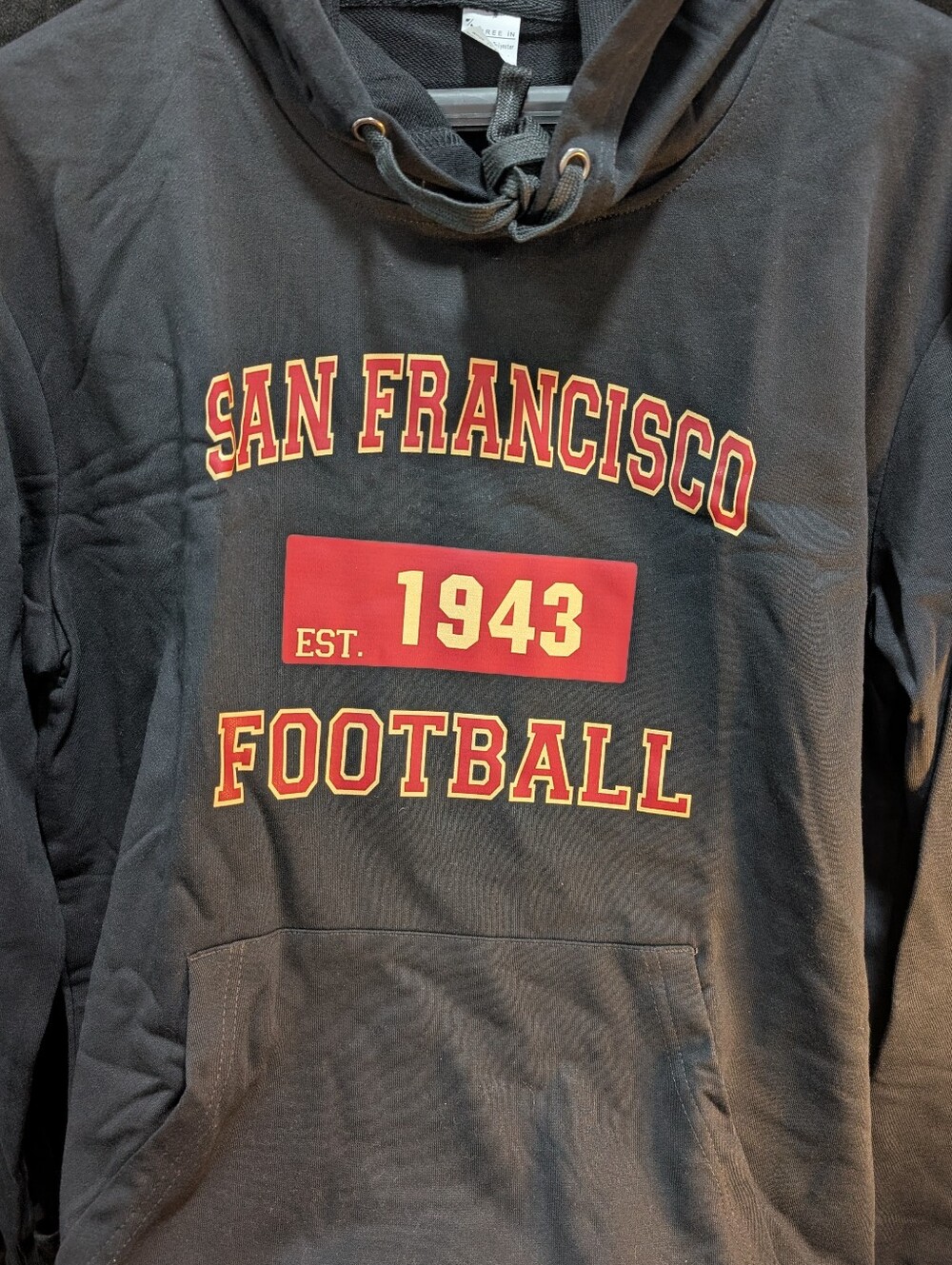 San Francisco 49ers Black Hoodie XL